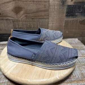 Bobs From Skechers Women’s Gray Breeze Moonbeams and Stars 32720 Size 9.5